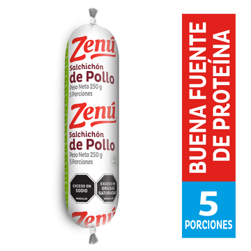 SALCHICHON ZENU 250G POLLO