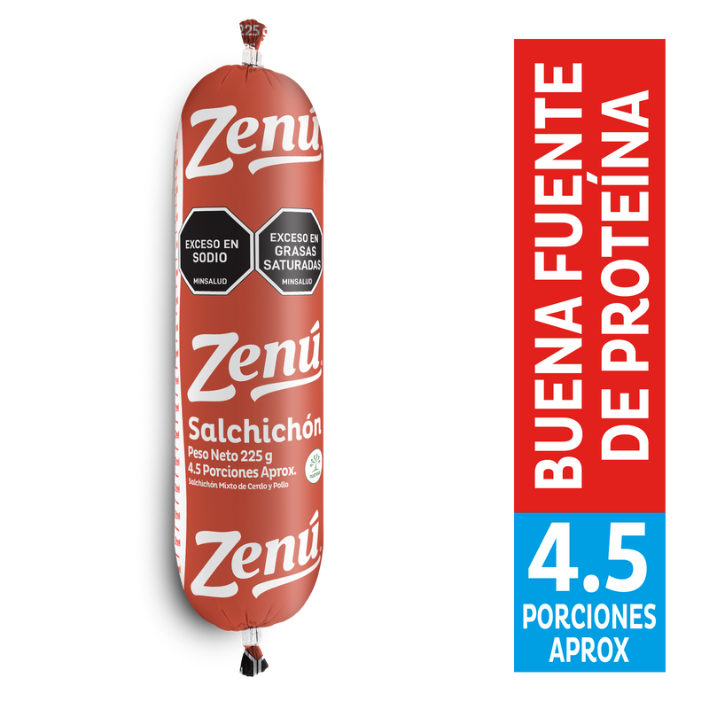 SALCHICHON ZENU 225G TRADICIONAL