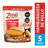 HAMBURGUESA ZENU 425G POLLO APANADO