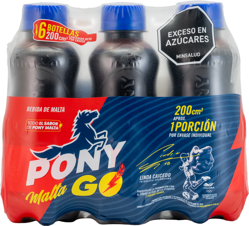 PONY MALTA 6U 200ML PET GO