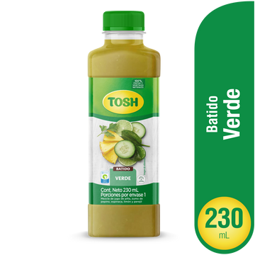 BEBIDA RTD TOSH 230ML VERDE BOTELLA