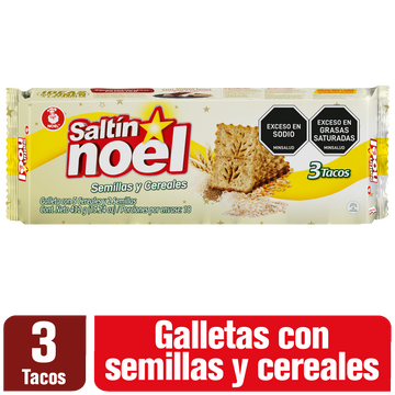GALLETA SALTIN NOEL 3TAC SEMILLAS CEREAL