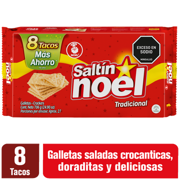 GALLETA SALTIN NOEL 706G 8 TACOS