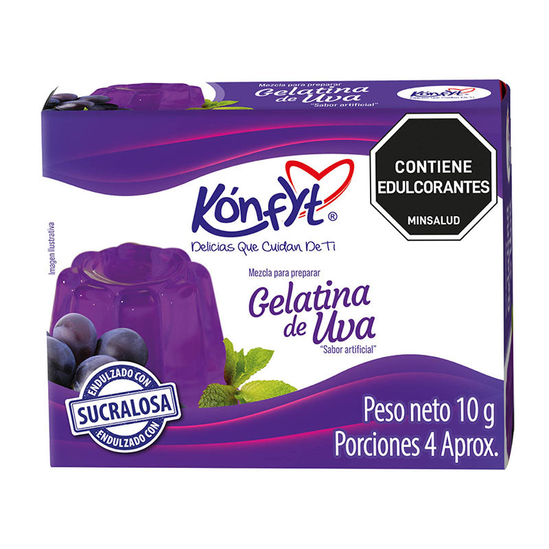 GELATINA KONFYT 6PORCIONES UVA