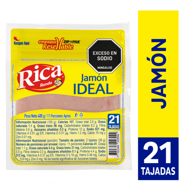 JAMON IDEAL RICA 400G