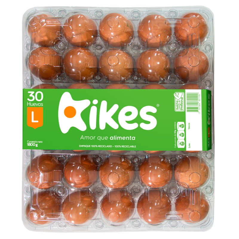 HUEVO KIKES AA 30U PET