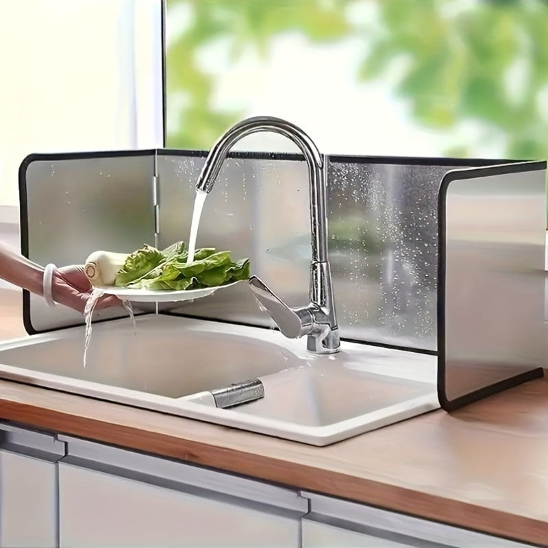 Protector de Estufa Plegable y Resistente al Calor de Acero Inoxidable de Dos Piezas para Hogar, Caravana, Cocinas de Camping, Accesorio de Cocina para Autocaravana | Accesorio de Cocina Moderno | Artículo Duradero para la Cocina