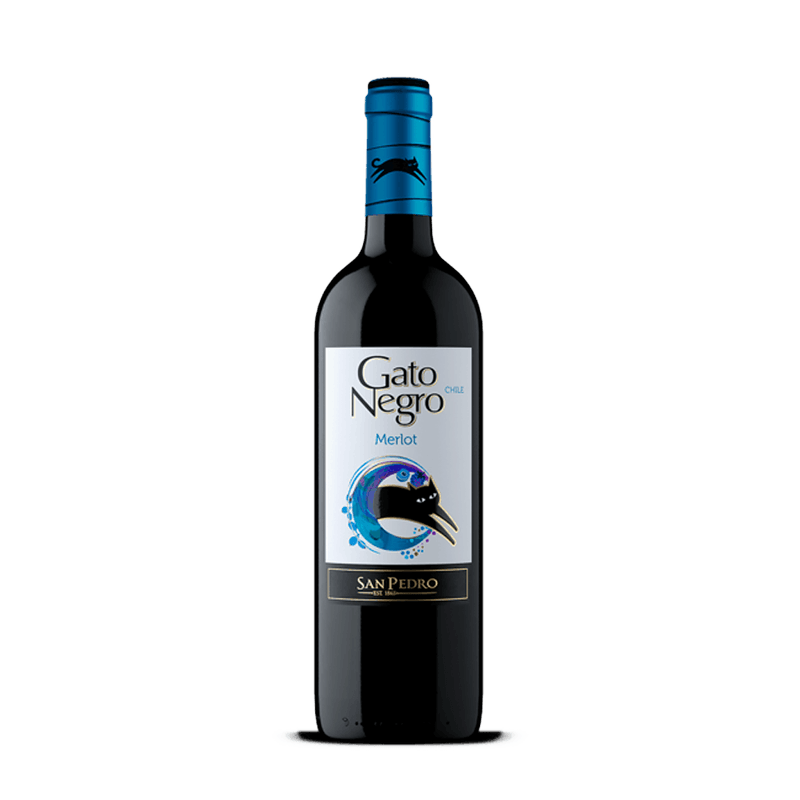 VINO GATO NEGRO 750ML MERLOT