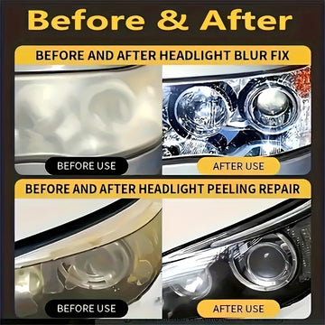 Kit de renovación de faros, pulido de faros, reparación de rayones en faros, resuelve rápidamente los problemas del envejecimiento de los faros, arañazos, amarilleo y deshilachado de los faros, la operación DIY es sencilla, la renovación de los faros est