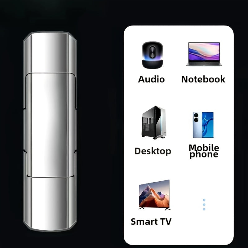 SSD de Alto Rendimiento - Memoria USB 3.0 Flash de Alta Velocidad con Interfaz Dual Tipo-C + USB, Hasta 300/300 MB/s de Lectura/Escritura, Compatible con Portátiles y PC (Plateado) 128GB/256GB