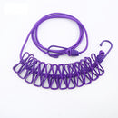 1 cuerda para tender ropa retráctil y portátil para viajes, con 12 pinzas, ideal para secar ropa en interiores o exteriores, accesorio para camping