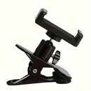 Soporte universal ajustable para auriculares de guitarra, material ABS, rotación de 360 grados, soporte para teléfono móvil para transmisión en vivo, transmisión, grabación de música, soporte de escritorio