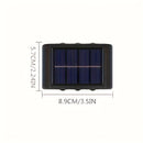 4/6 piezas de luces LED solares para pared, 6LED luces paisajísticas para exteriores, cubiertas de lámpara plástico energéticamente eficientes, capacidad de batería de 60mAh, decoración de pared para jardín y patio, cargado solar, batería de níquel, sin