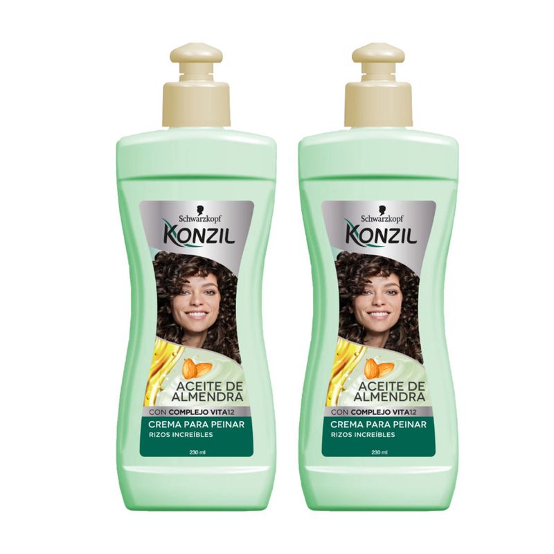 CREMA PEINAR KONZIL 2U 230ML ALMENDRAS