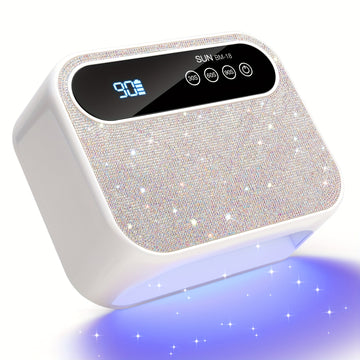 Secador de Uñas LED Recargable Inalámbrico para Gel, Herramienta Profesional de Manicura y Arte en Casa o Salón