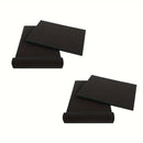 2 Pares de Almohadillas Aislantes para Altavoces de Alta Densidad - Espuma Negra para Estudio de Grabación Acústica con Absorción de Vibraciones, 27.99cm x 19.0cm x 3.99cm para Mejora del Sonido y Aislamiento de Subwoofers, Paneles Insonorizados