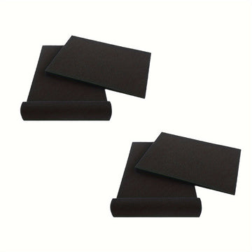 2 Pares de Almohadillas Aislantes para Altavoces de Alta Densidad - Espuma Negra para Estudio de Grabación Acústica con Absorción de Vibraciones, 27.99cm x 19.0cm x 3.99cm para Mejora del Sonido y Aislamiento de Subwoofers, Paneles Insonorizados