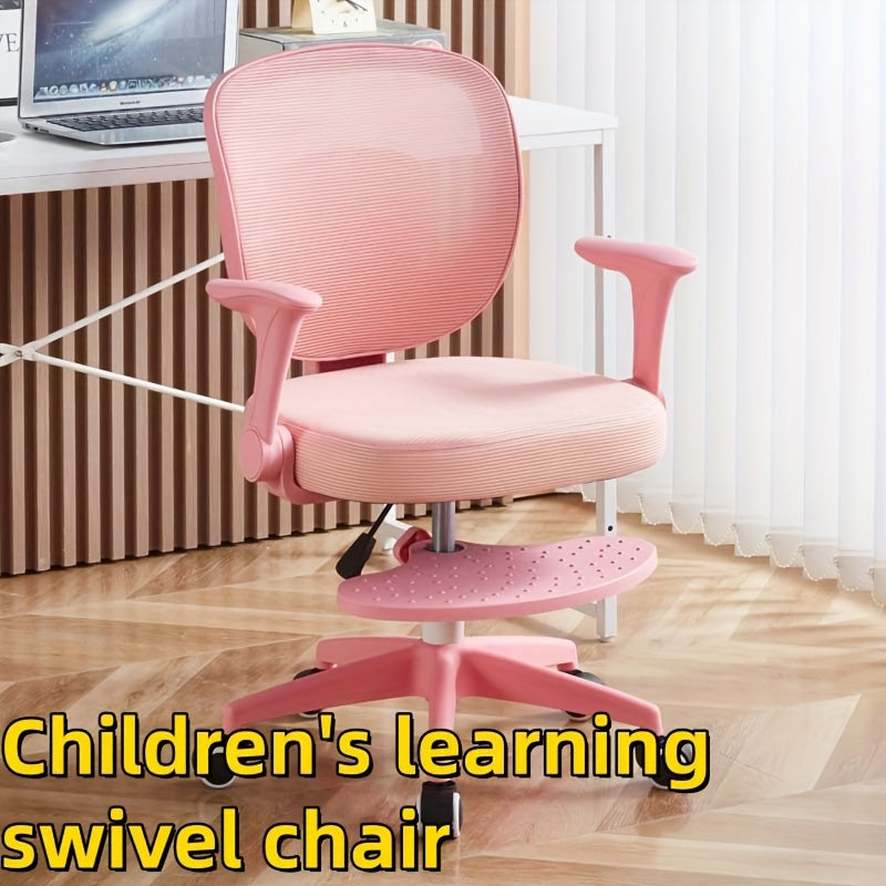Juego de Dos Sillas Ergonómicas para Niños con Reposabrazos y Repostapies