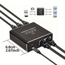 Divisor de Ethernet Gigabit de 4 Puertos 1 a 4, Hub de Red Alimentado por USB de 1000Mbps con Conectores RJ45, Acabado Mate y Compatibilidad Cat5/5e/6/7/8 para Juegos, Transmisión en Vivo, Configuración Múltiple de Dispositivos, Adaptador de Red para Jue