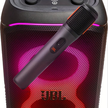 Para for jbl PartyBox Mic 2X, sistema de micrófono inalámbrico digital con batería recargable de 20 horas, voz clara y sonido nítido, WiFi estable 2.4GHz, compatible con todos los altavoces (negro), micrófono inalámbrico para fiestas, equipo de audio par