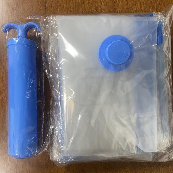 Juego de 8 bolsas de almacenamiento de vacío extra grandes de 40x60cm con 1 bomba manual - Ahorra espacio, compresión hermética, a prueba de polvo y humedad, adecuado para ropa y ropa de cama, adecuado para dormitorios, armarios y mudanzas