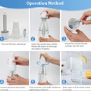 Maquinilla Portátil de Soda - Agua con Gas y Refrescos Caseros en 3 Minutos, Sin Necesidad de Electricidad, Diseño Circular Compacto para Hogar, Cocina o Viaje - Haz Seltzer Fresco, Cola, Bebidas de Limón-Lima, Máquina de Soda Doméstica, Gadget de Cocina