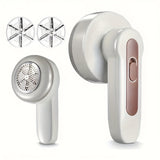 Extracción de pelusa eléctrica portátil y afeitadora de tejidos - Recargable por USB, ideal para ropa, suéteres, muebles, alfombras, sofás y ropa de cama de tapicería - Elimina pelusa y pilling, gran idea de regalo para el hogar y el viaje, afeitadora po