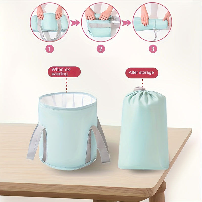[Actualización de aislamiento y antideslizante] Bañera de pies plegable portátil con aislamiento de capas múltiples (manija ergonómica + diseño sin energía) para viajes, camping, terapia de pies en casa y herramienta para dormitorios y pesca.
