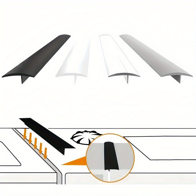1 pieza de Relleno para Huecos de Estufa de Silicona - Tira Selladora Autoadhesiva para Encimeras y Bordes de Paredes de Cocina, Instalación Fácil, Mantiene las Superficies Limpias y Planas, Material de Silicona Duradero, Mantenimiento de Limpieza | Dise