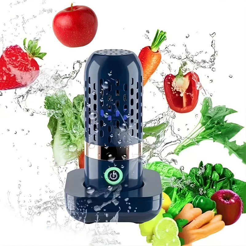 Máquina Lavadora de Verduras y Frutas, Máquina Lavadora de Frutas, Máquina Lavadora de Verduras y Frutas Recargable por USB, para Limpiar Carne, Frutas, etc