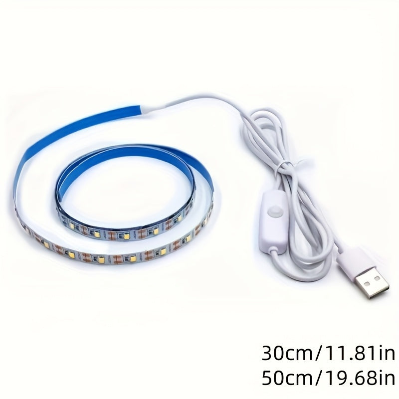 Barra de Luz LED Flexible para Máquina de Coser, 30/50 cm, Alimentada por USB, Luz Blanca Brillante, Cable Ajustable para Todas las Máquinas de Coser, Instalación Fácil, Visibilidad Mejorada para Tareas de Costura Precisas, Accesorios para Máquinas de Co