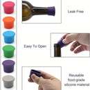 Tapón de Vino de Silicona Reutilizable, Corcho Reemplazable, Sellador de Botellas de Vino, Tapas de Botellas de Cerveza, Conservadores de Vino, Regalos de Vino, Fácil de Limpiar, Tapón de Botella de Vino Sin Fugas, Sello Retenedor de Tapas de Botellas de