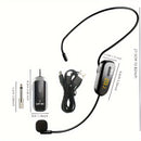 JYX U-200 sistema de micrófono inalámbrico para auriculares adecuado para uso único, carga USB apto para enseñanza de fitness, altavoz maestro y amplificador de sonido