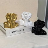 Jarrón Retrato - Escultura Moderna de Resina en Medio Cuerpo para Suculentas, Hidroponía y Decoración Floral - Jarrón Geométrico Artístico, Ideal para Sala o Mesa de Comedor