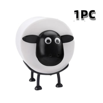 1/3 piezas - Soporte de papel higiénico con forma de animal lindo, soporte de papel higiénico divertido, soporte de papel higiénico de baño de pie, para decoración de baño