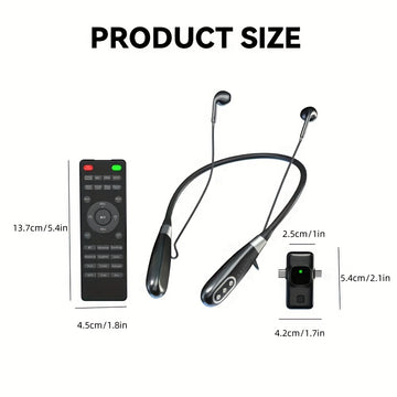 Conjunto de Equipo para Podcasting LMBGM, Auriculares con Micrófono Inalámbrico, Receptor de Tarjeta de Voz Remota Multifunción para Lightning/Type-C, Ideal para Grabación, Canto, Transmisión en Vivo y Juegos (Regalos para Navidad)