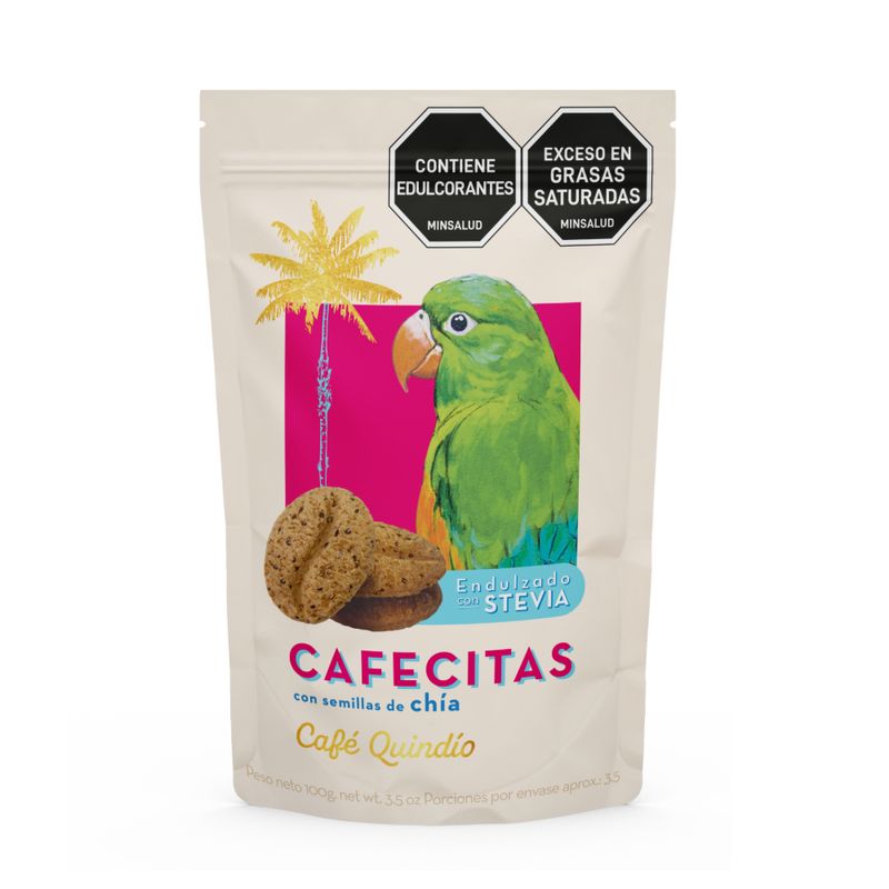 GALLETA CAFECITAS 100G SIN AZUCAR CHIA