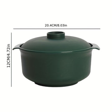 1 Juego, Cuencos De Ramen Con Tapas, Cuencos Para Exteriores, Cuencos Reutilizables Para Parrilla, Contenedores De Alimentos Antideslizantes E Irrompibles Para Cereal, Ensalada, Pasta, Aptos Para Microondas, Para Acampar En Rv, Picnic, Cocina De Dormitor