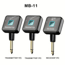 Sistema de guitarra inalámbrico 2.4GHz Transmisor y receptor de guitarra inalámbrico 4 canales de señal, adecuado para instrumentos electrónicos de guitarra y bajo