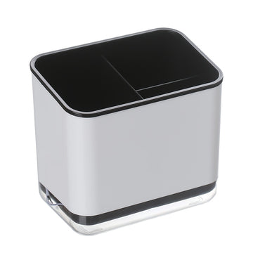 1pc Organizador de Utensilios de Cocina Multifuncional con Drenaje - Portacubiertos de Plástico Duradero, Caja de Almacenamiento Desmontable y Lavable para Palillos, Cucharas, Tenedores, Cuchillos y Más - Caddy de Encimera que Ahorra Espacio