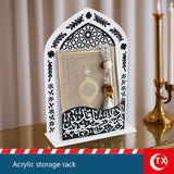 1pc Estantería Colgante de Acrílico Transparente, Estantería de Pared para Libros del Corán, Almacenamiento de Coleccionables, Revistas, Diarios, Estante de Pared, Adecuado para Decoración del Hogar y Almacenamiento de Libros Durante el Ramadán y el Eid