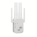 Amplificador de señal WiFi, compatible con WIFI6, con puerto Ethernet, 6 antenas 360°, cobertura de hasta 11000 pies cuadrados, adecuado para más de 35 dispositivos, repetidor de WiFi para el hogar, configuración de un solo clic.