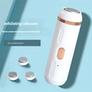 Exfoliador de Pies Portátil Inalámbrico Recargable USB - 2 Velocidades, Diseño Resistente a Arañazos y con Sensor de Presión para Eliminación Suave de Pieles Muertas Beige Claro - Exfoliador Plástico Blanco para Cuidado de Pies Duros y Agrietados, Dispos