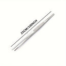 Juego de pinzas de acero inoxidable para alimentos, 2 piezas, pinzas de cocina de precisión para cocinar, accesorios para BBQ, herramientas para buffet y restaurante, utensilios culinarios - 25.4 cm
