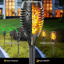 2/4 piezas de luces solares LED con efecto de llama, luces decorativas para exteriores, ideales para jardines, césped, caminos, fiestas, camping y festivales