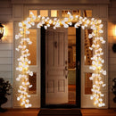 Guirnalda de Cerezo con Flores Artificiales TPGEBO de 1 pieza y 100 LEDs - Ramas Flexibles Alimentadas por USB, Luces de Hada Blancas Cálidas de 179.98 cm para Navidad, Día de San Valentín, Primavera, Fiesta de Año Nuevo (Baterías No Incluidas), Decoraci