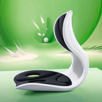 Silla ergonómica con diseño de onda, respaldo ajustable, plástico transpirable e hipoalergénico, ideal para oficina, hogar y spa - Soporte de postura dinámico para sesiones de sentado prolongadas, silla de oficina