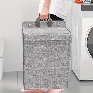 Canasta plegable para ropa sucia, 1 unidad, organizador de ropa para colgar en pared, ideal para baño, dormitorio, sala de estar, organización del hogar