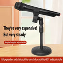 Soporte de micrófono de escritorio reforzado, altura ajustable con base redonda estable, fácil de instalar, soporte de micrófono portátil - Adecuado para estudios caseros, transmisión en vivo, podcasting, compatible con PC
