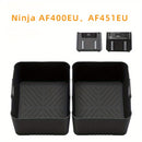 2 Piezas de Bandejas Reutilizables para Freidora de Aire con Asas - Antiadherentes y Resistentes al Calor, Aptos para Lavavajillas, Ideales para Navidad, Halloween, Pascua y Acción de Gracias, Utensilios de Cocina Multifuncionales, Diseño Estriado, Mango